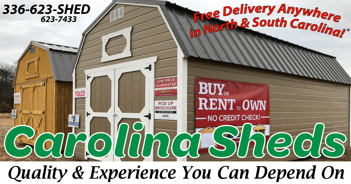 Carolina Sheds Shop for Wood Sheds in Eden North Carolina 27288